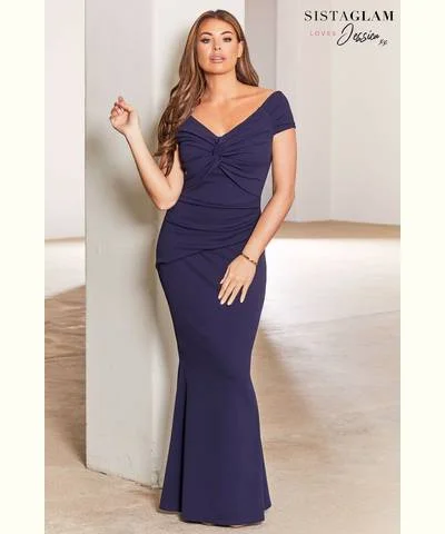 Bardot Maxi Dress Navy