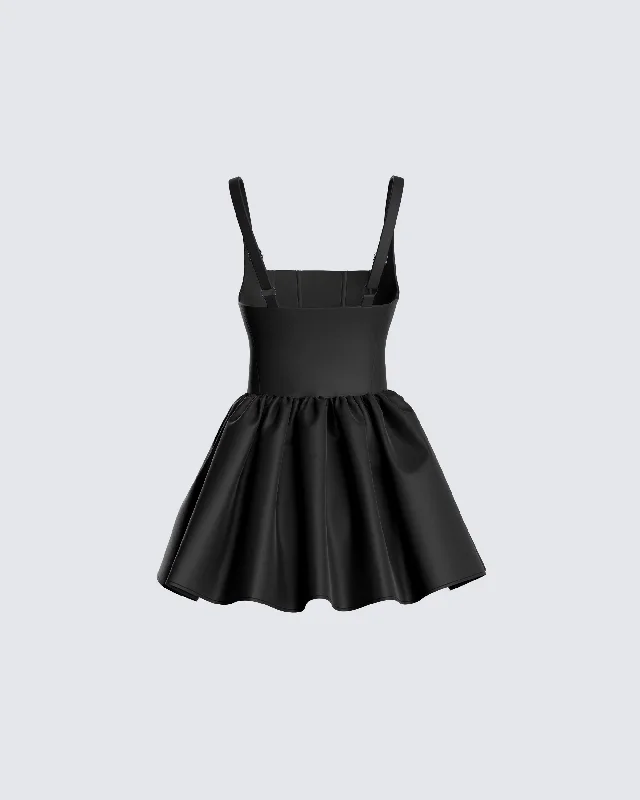 Belle Black Mini Dress