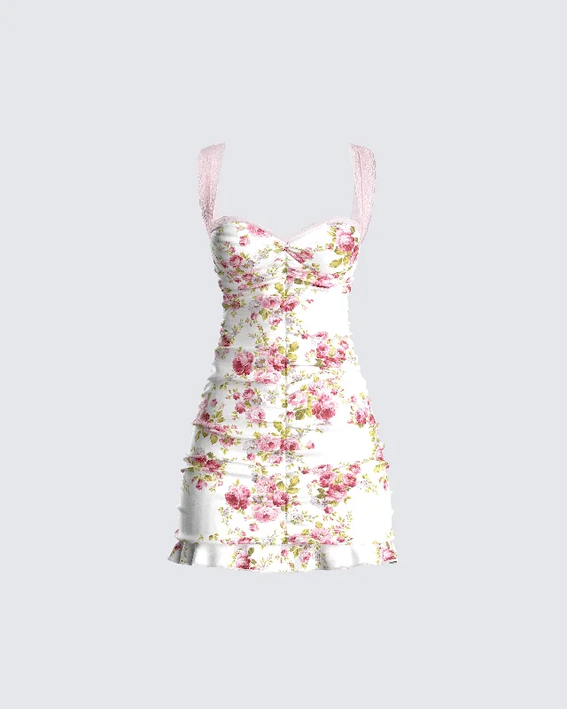 Benny Floral Print Mini Dress