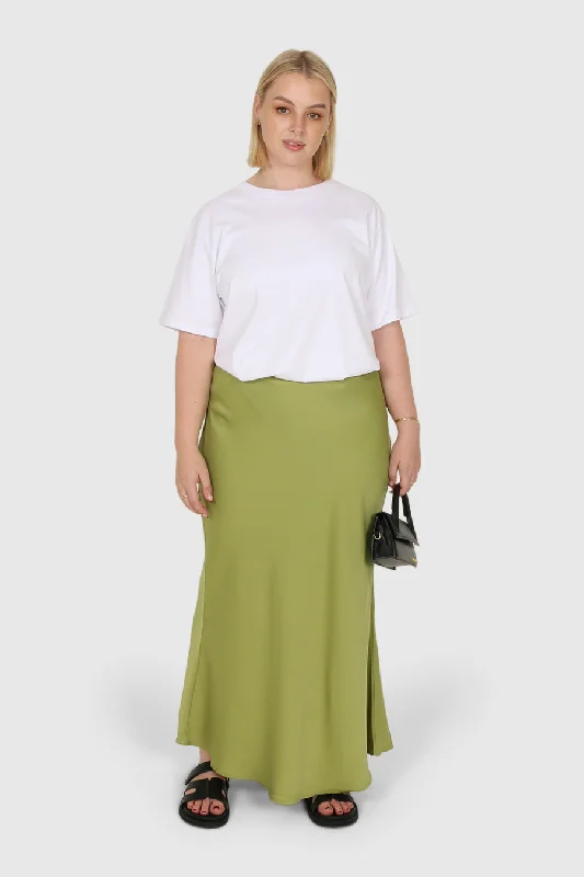 BIANCA MIDI SKIRT KIWI