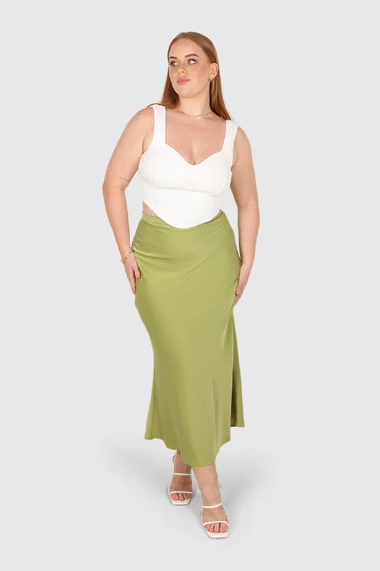 BIANCA MIDI SKIRT KIWI