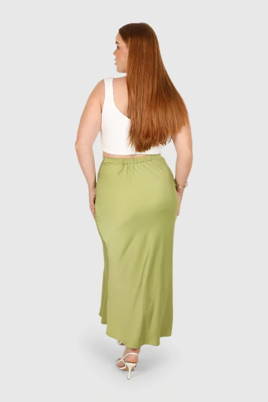 BIANCA MIDI SKIRT KIWI