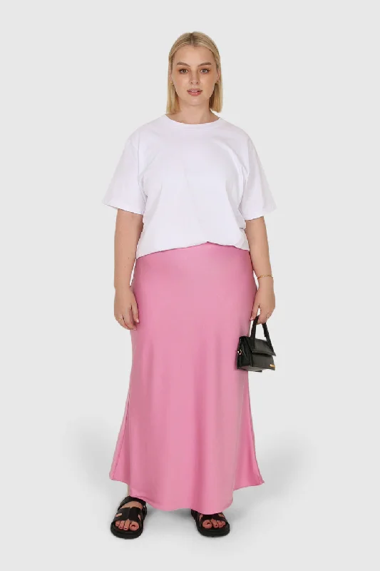 BIANCA MIDI SKIRT PINK