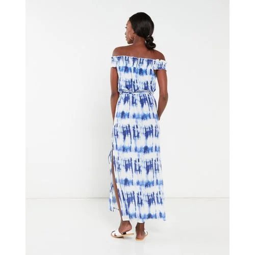 Blue Tie Dye Maxi Dress