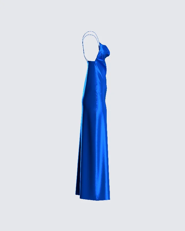 Celeste Satin Midi Dress