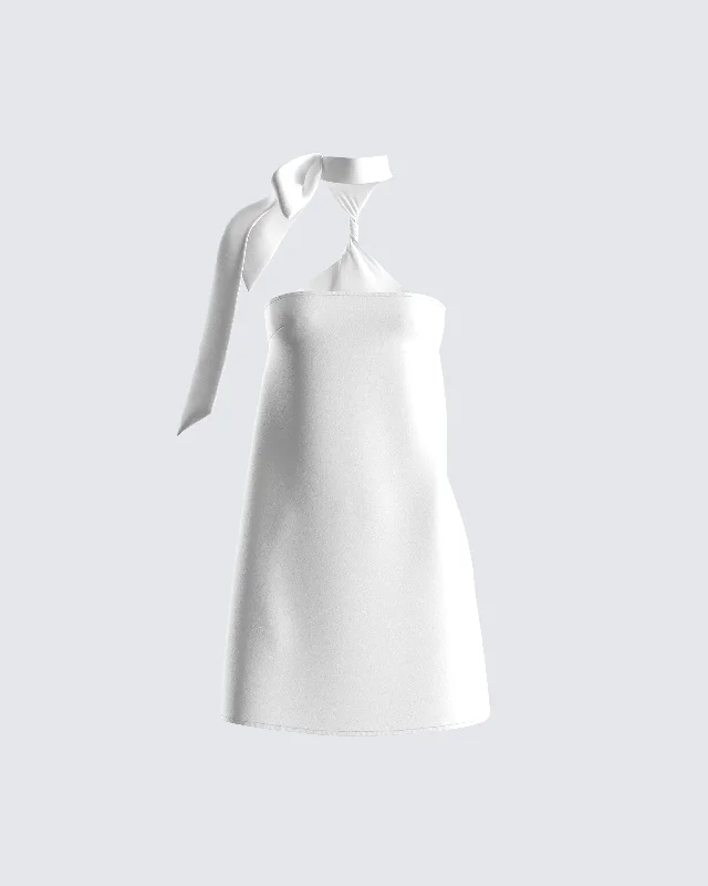 Chevis White Mini Dress