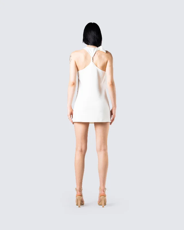 Chevis White Mini Dress