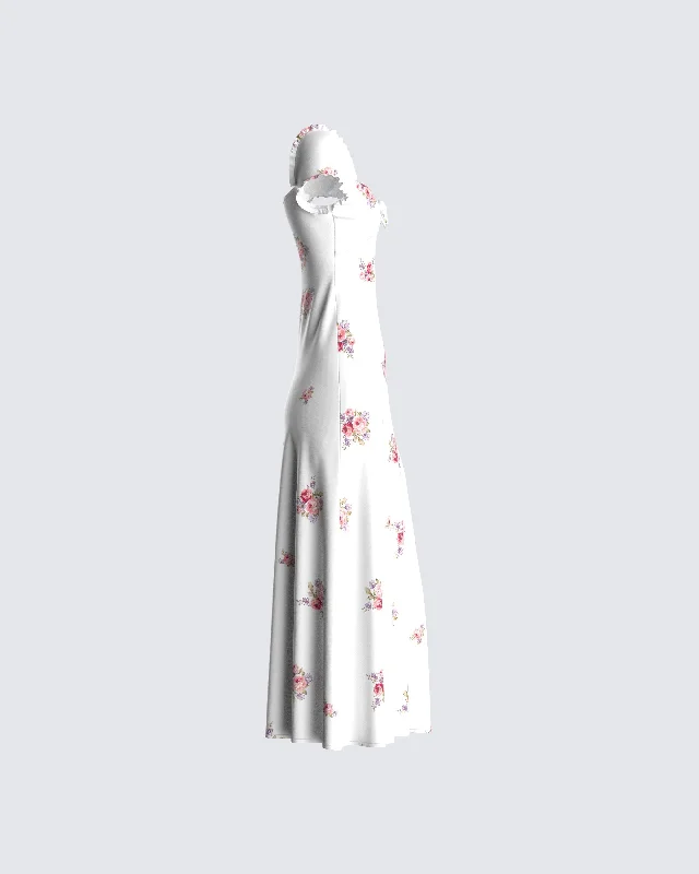 Crue Floral Print Midi Dress