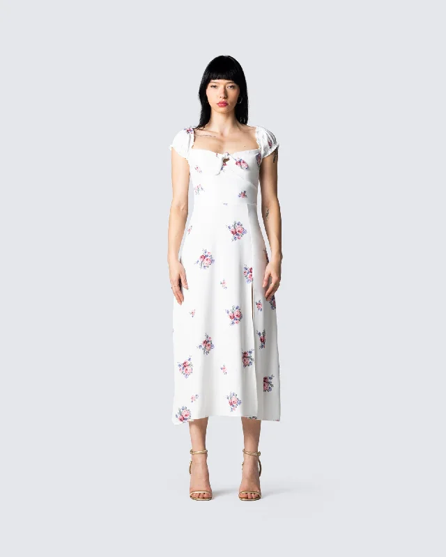 Crue Floral Print Midi Dress