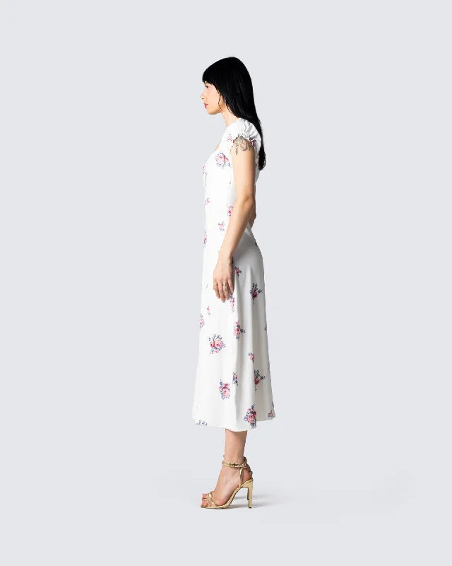 Crue Floral Print Midi Dress