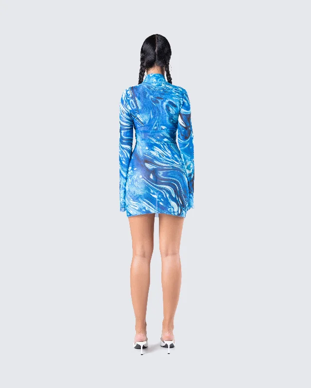 Dakota Abstract Print Mini Dress