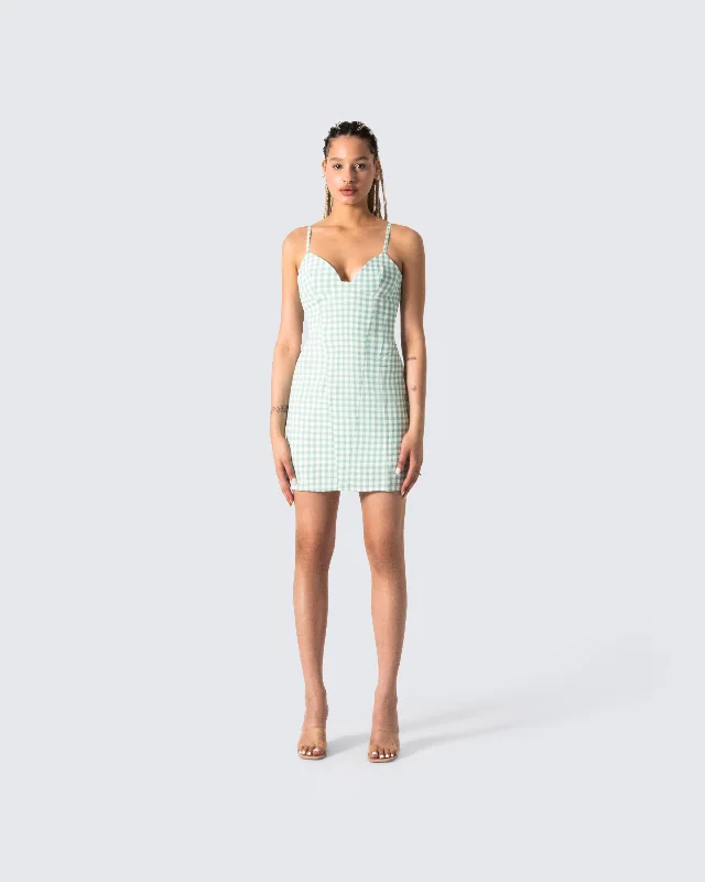 Dori Green Mini Dress