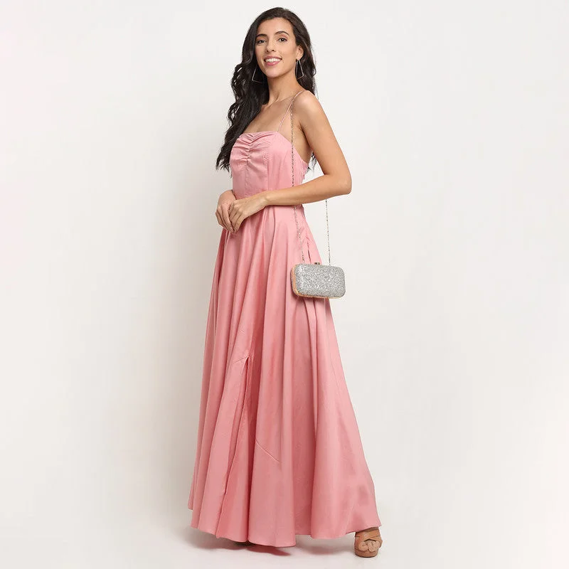 Tencel Maxi Dress | Pink