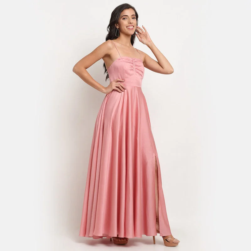 Tencel Maxi Dress | Pink