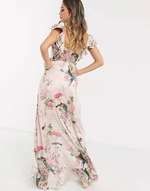 Floral Wrap Maxi Dress