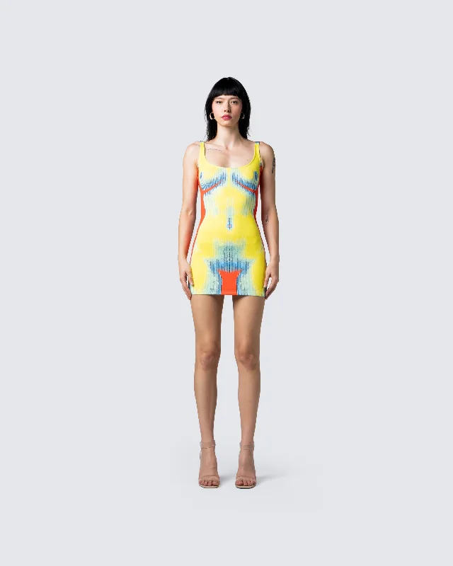 Kaya Body Print Mini Dress