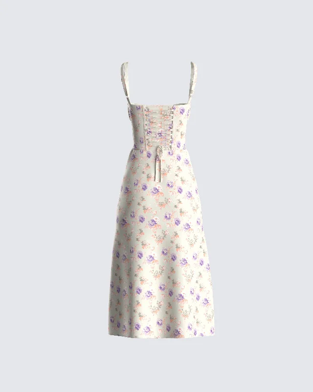 Kodi Floral Print Midi Dress