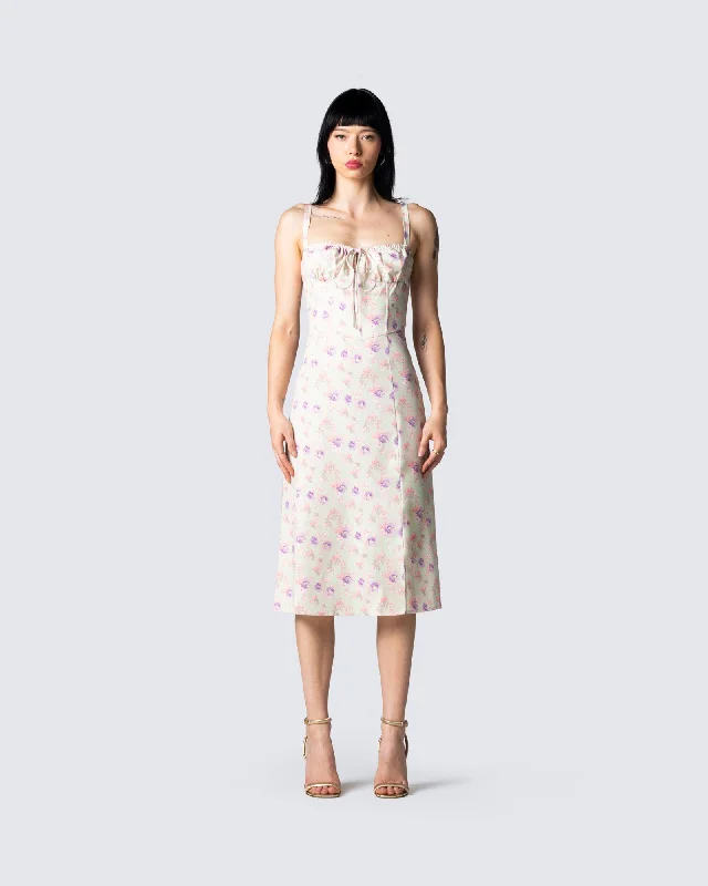 Kodi Floral Print Midi Dress