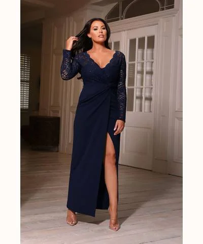 Longsleeve Maxi Dress Navy