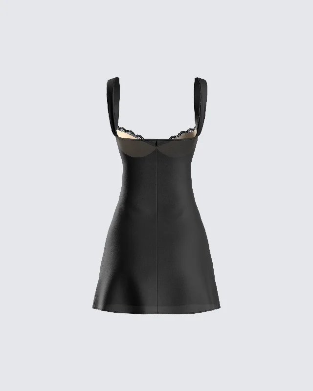 Mabel Black Mini Dress