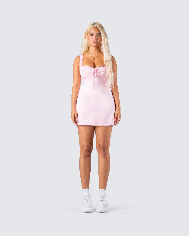 Mabel Pink Mini Dress