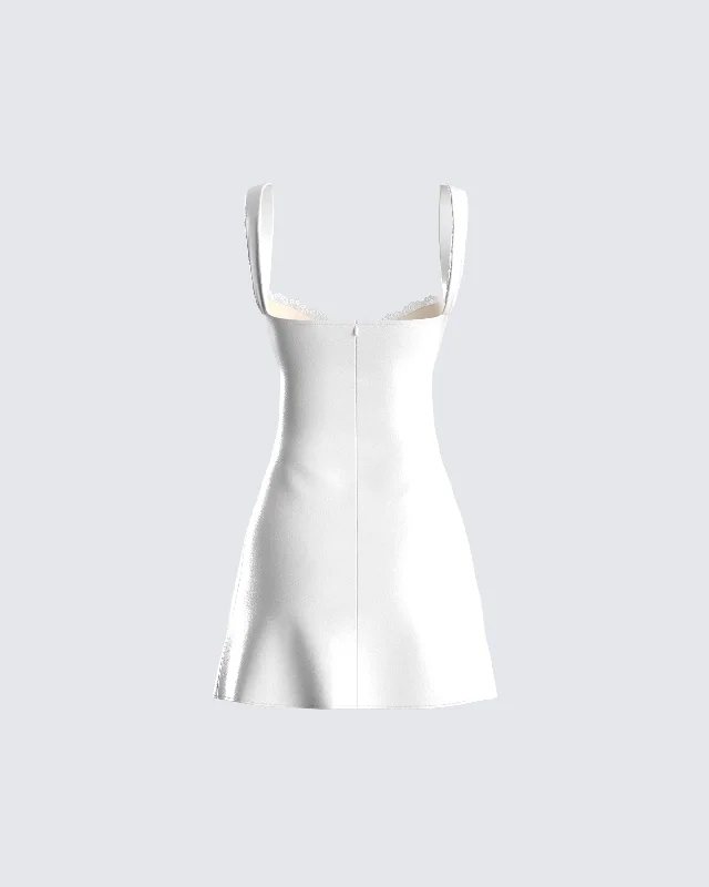 Mabel White Mini Dress