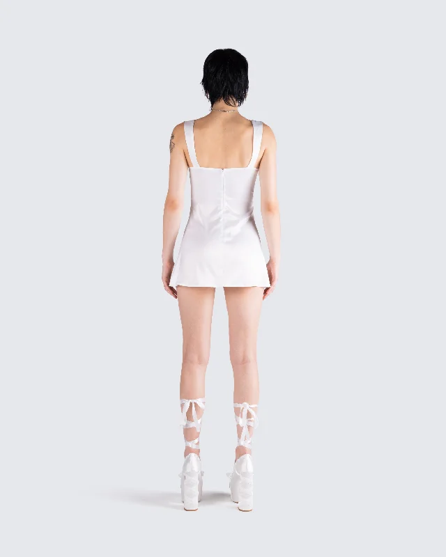 Mabel White Mini Dress