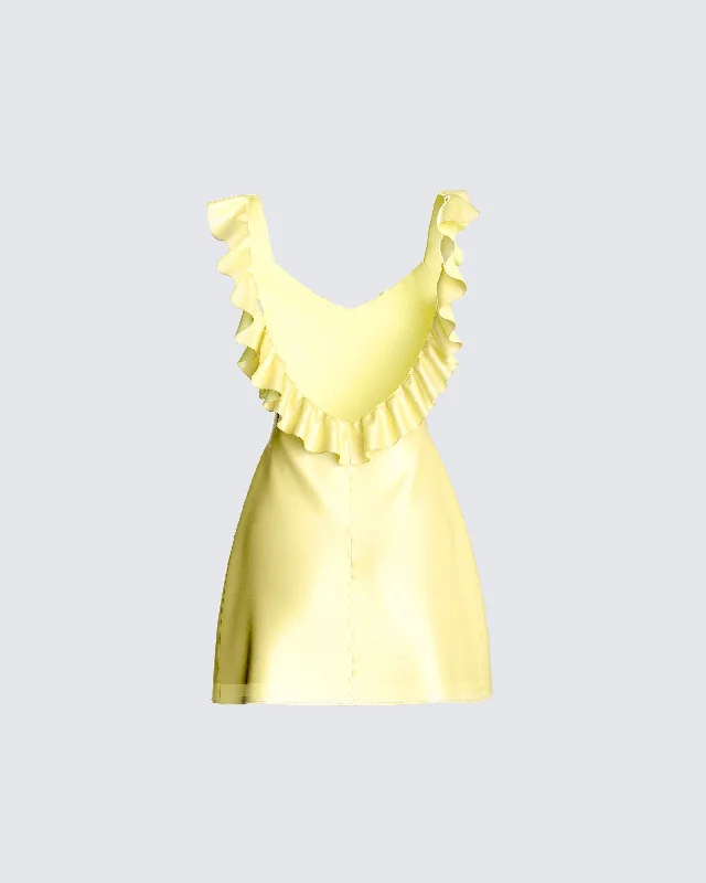 Matilda Yellow Mini Dress