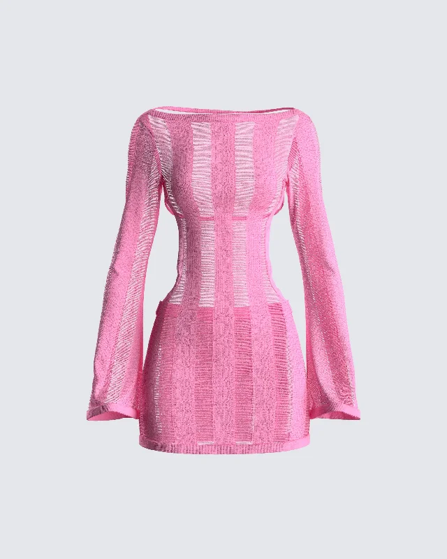 Mindy Pink Mini Dress