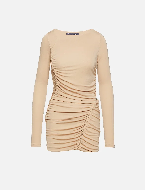 Mini Ruched Jersey Dress