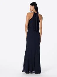 Navy Sequin Maxi Dress