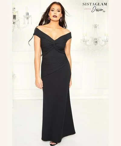 Petit Bardot Maxi Dress Black