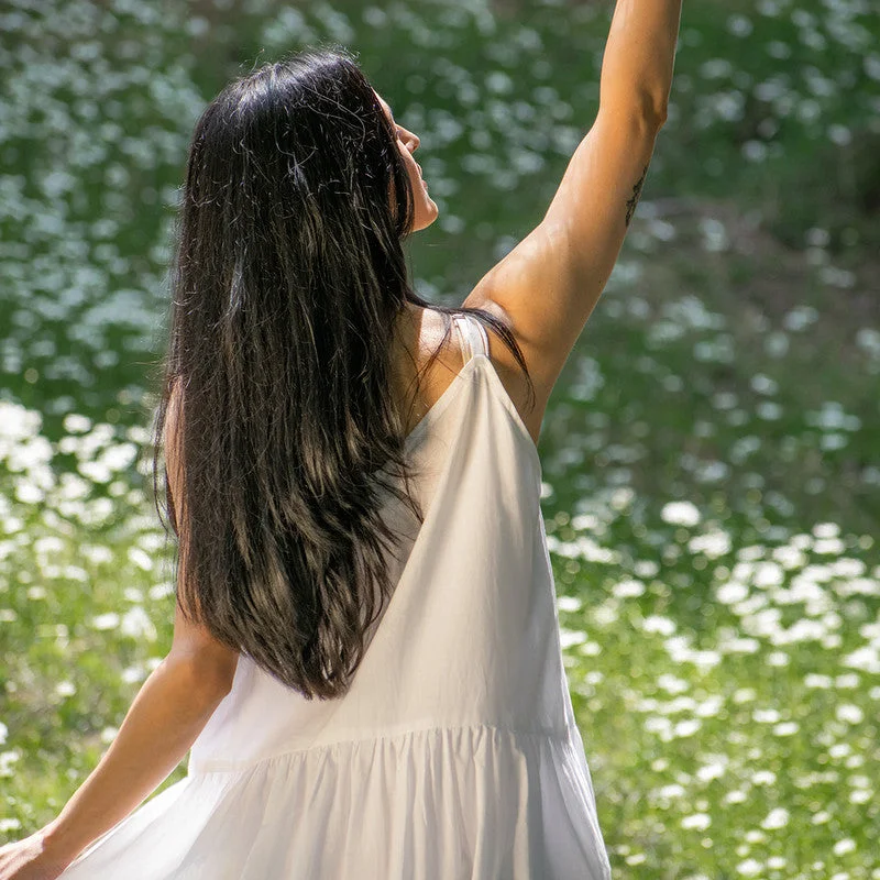 Organic Cotton Maxi Dress | White