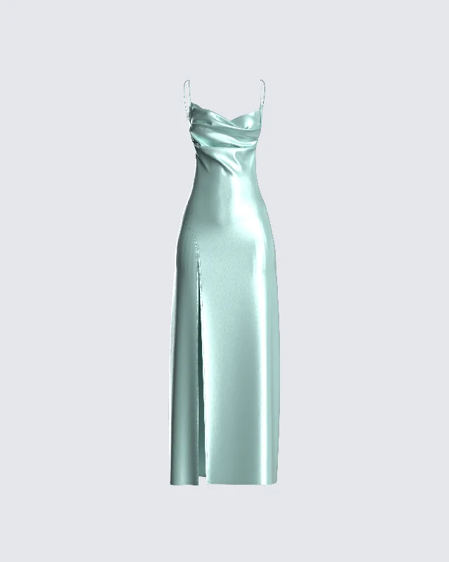 Piper Aqua Midi Dress