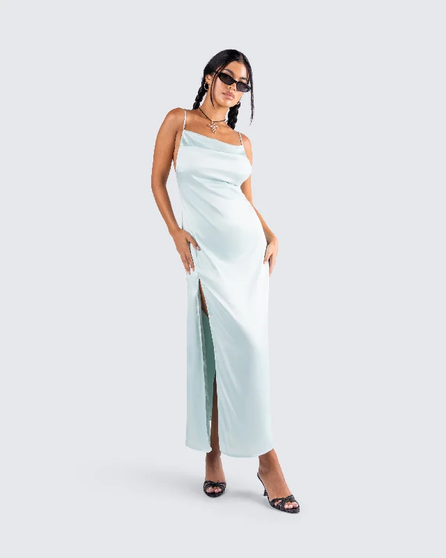 Piper Aqua Midi Dress