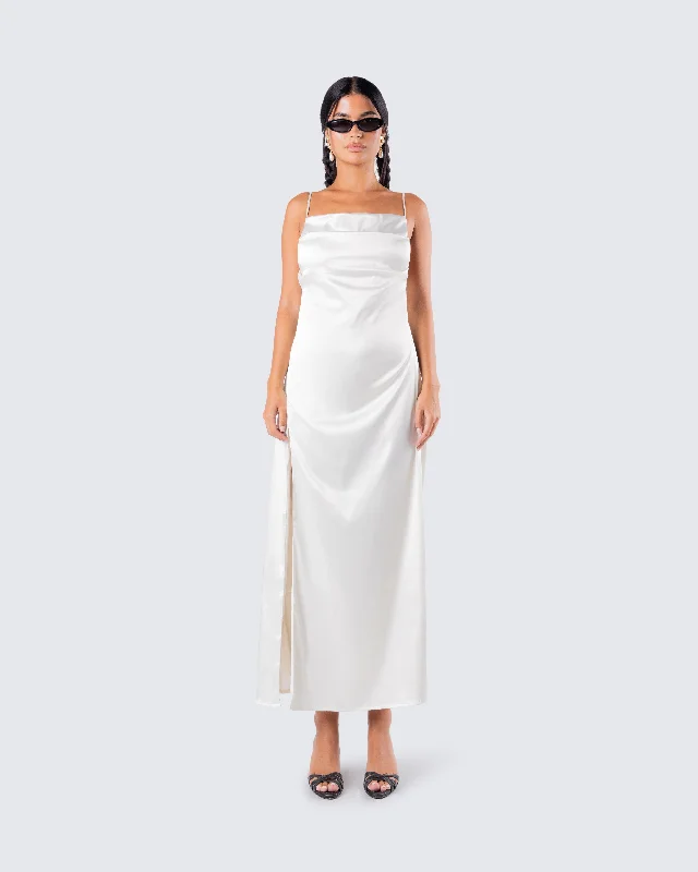 Piper Satin Midi Dress