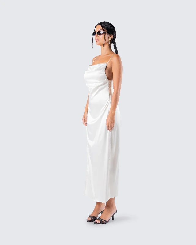 Piper Satin Midi Dress