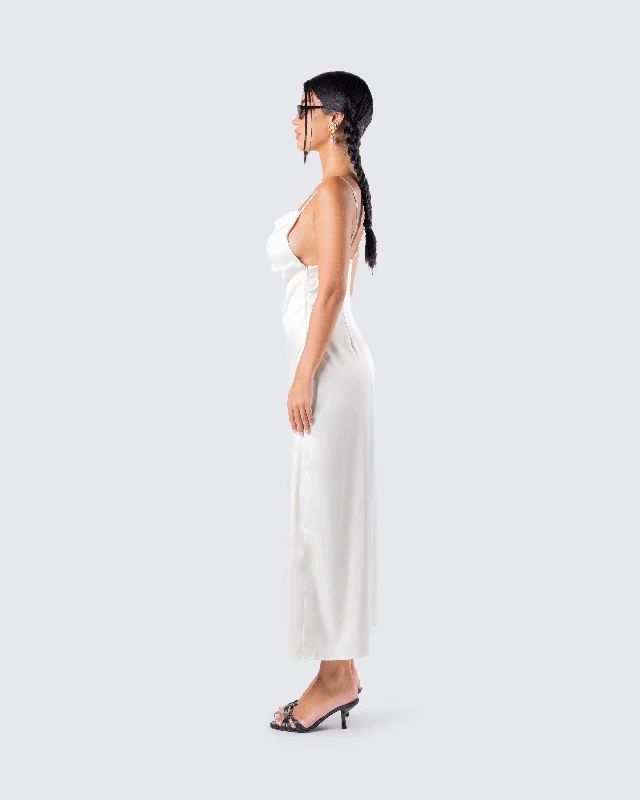 Piper Satin Midi Dress