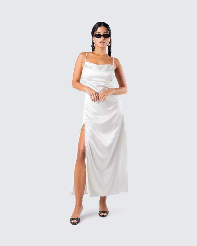 Piper Satin Midi Dress