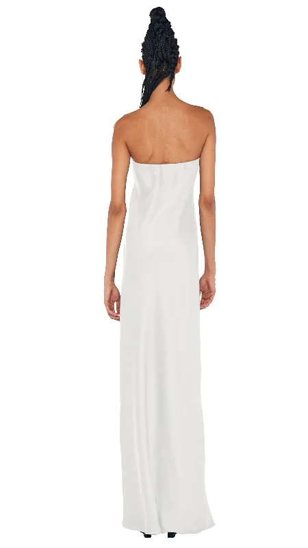 BIAS STRAPLESS GOWN