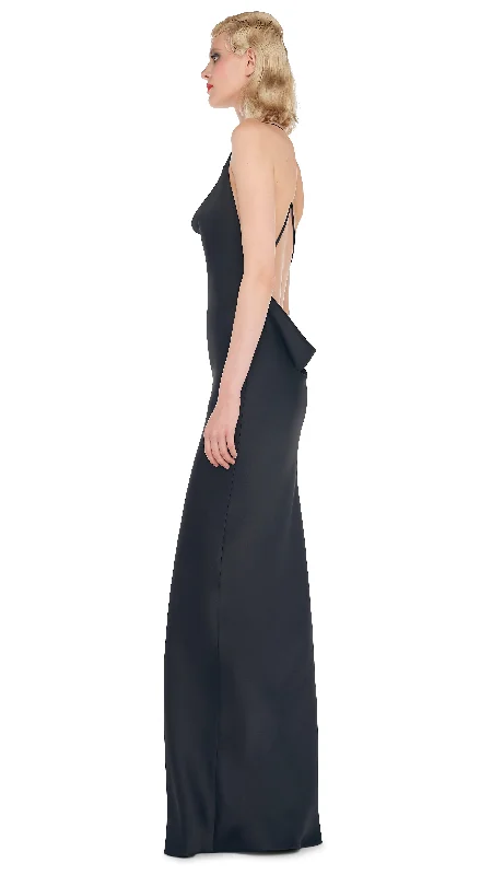 CROSS BACK BIAS GOWN