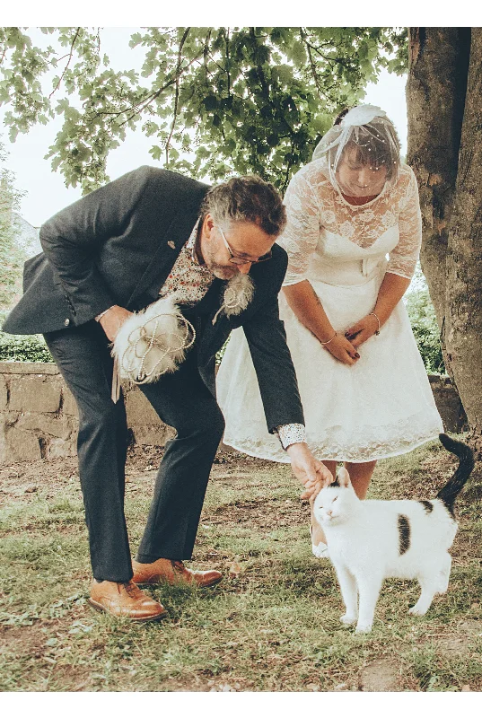 Madeline White Lace Bridal Dress