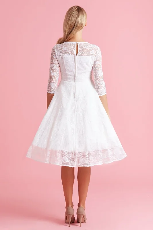 Madeline White Lace Bridal Dress