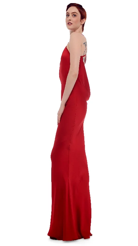 ONE SHOULDER BIAS GOWN