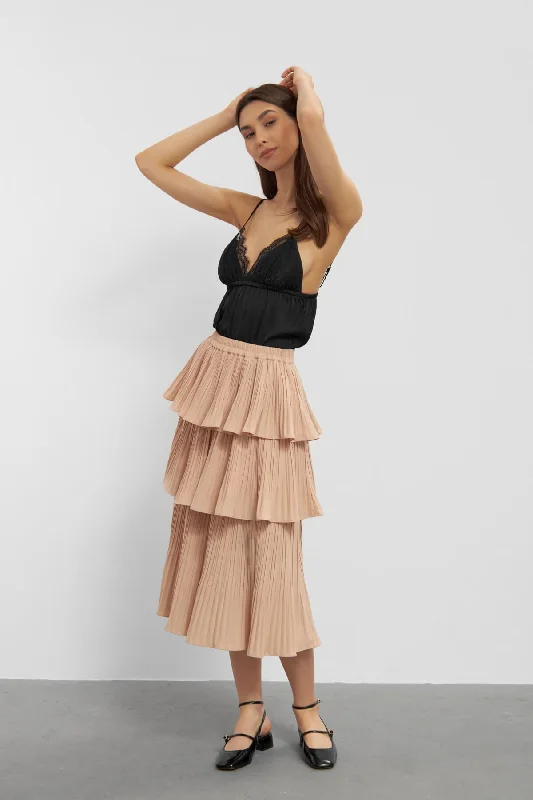 Paris Skirt - Nude