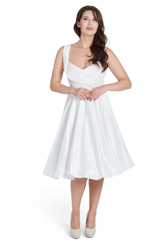 Grace Vintage Style Jive Dress in White