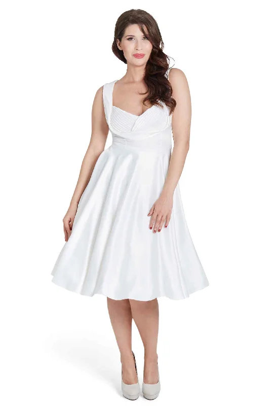 Grace Vintage Style Jive Dress in White