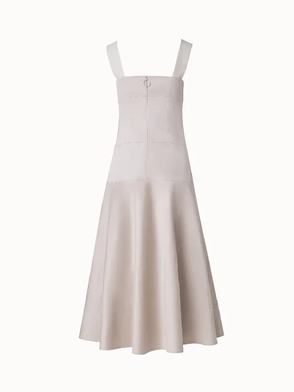 fitted-midi-dress-in-stretch-cotton-cashew