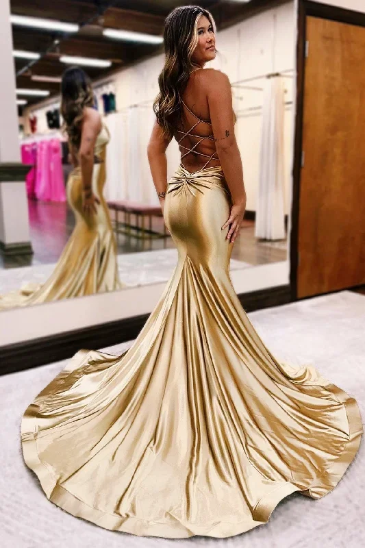 gold-v-neck-lace-up-trumpet-long-formal-dress