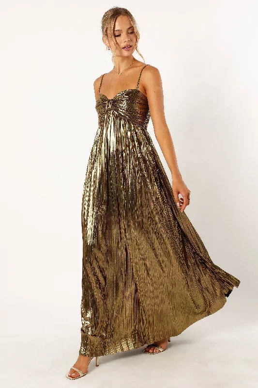 kanthro-pleated-maxi-dress-gold